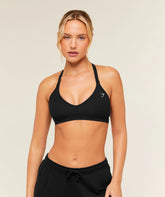 Cotton Blend Racerback Sports Bra
