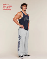 Retro Collegiate Graphic Wide Leg Pants