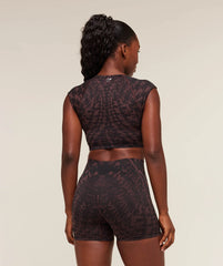 Adapt Houndstooth Midi Top
