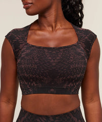 Adapt Houndstooth Midi Top