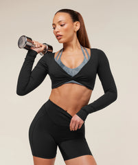 Lifting Dipped Waistband Shorts