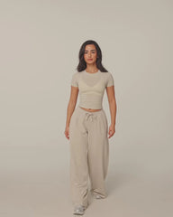 Lightweight Wide Leg Pant Short