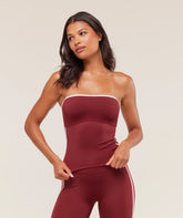 Piping Bandeau With Shelf