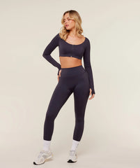 Flow Long Sleeve Crop Top with Cups