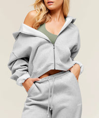 Cosy Luxe Zip Through Hoodie