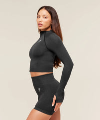 Vital Seamless Midi Zip 2.0 Pullover