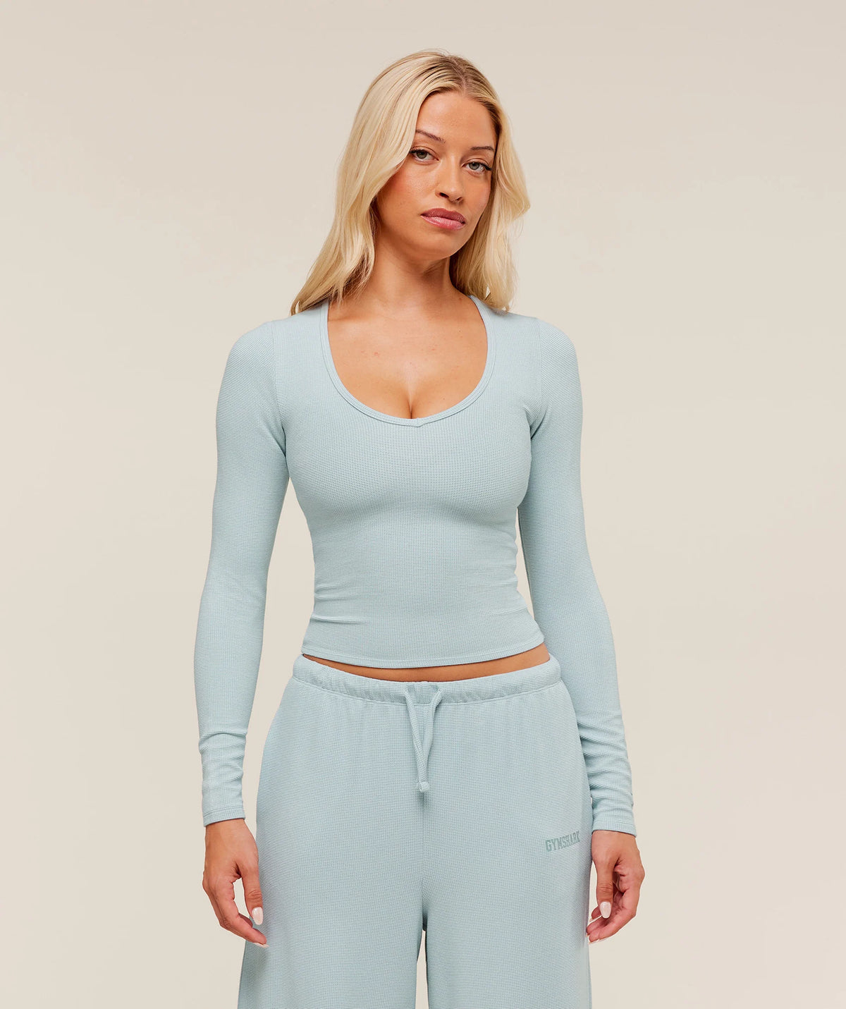 Waffle Long Sleeve Top