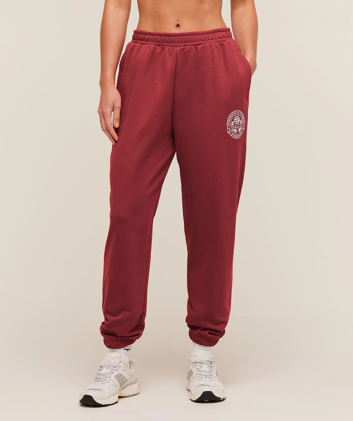 Strength and Fitness Crest Graphic Joggers