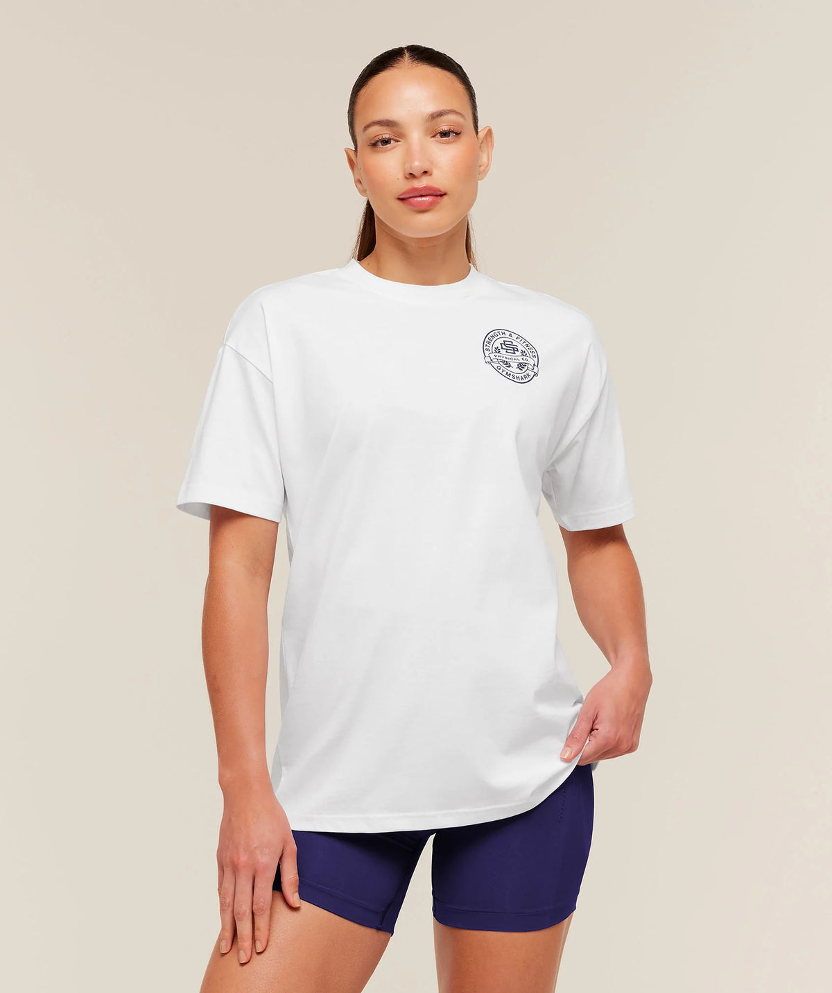 Strength and Fitness Crest Graphic T-Shirt