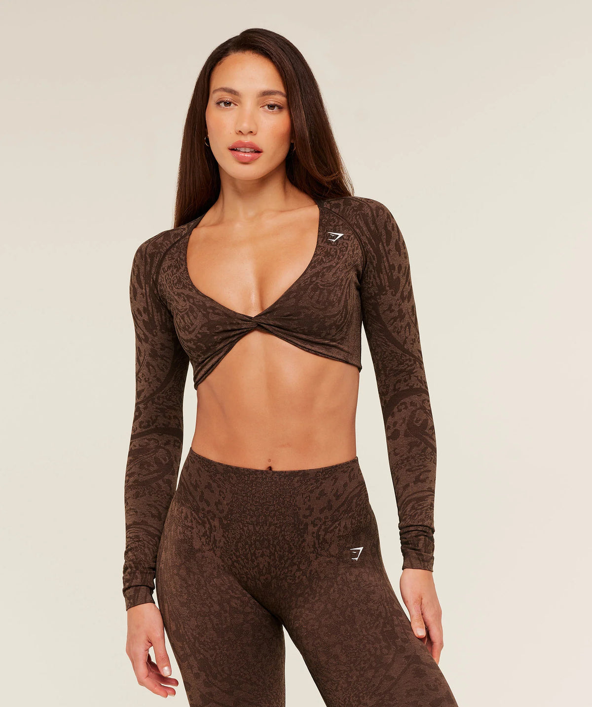 Adapt Animal X Whitney Long Sleeve Crop Top