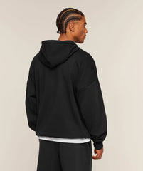 Crest Oversized Zip Up Hoodie
